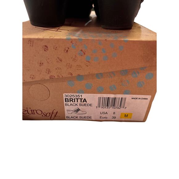 Black Suede clogs by Soffe, Euro Soft 8 (EU 39) - Picture 3 of 7